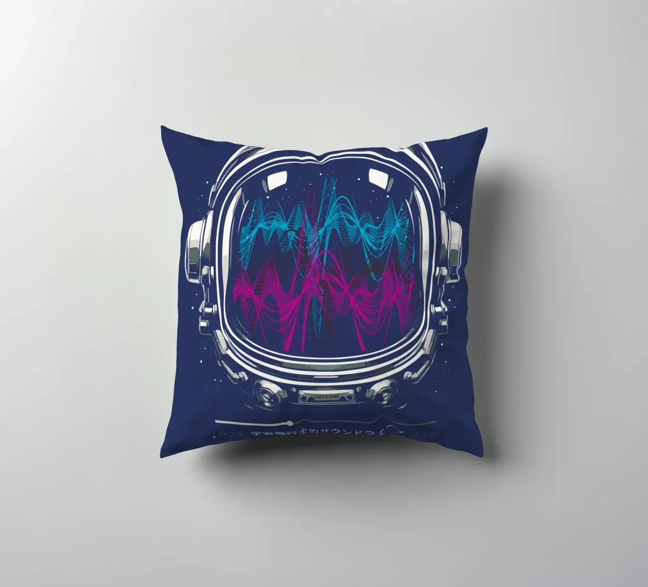 Soundtrack Neon - Astronaut decorative cushion by LM2KONE
