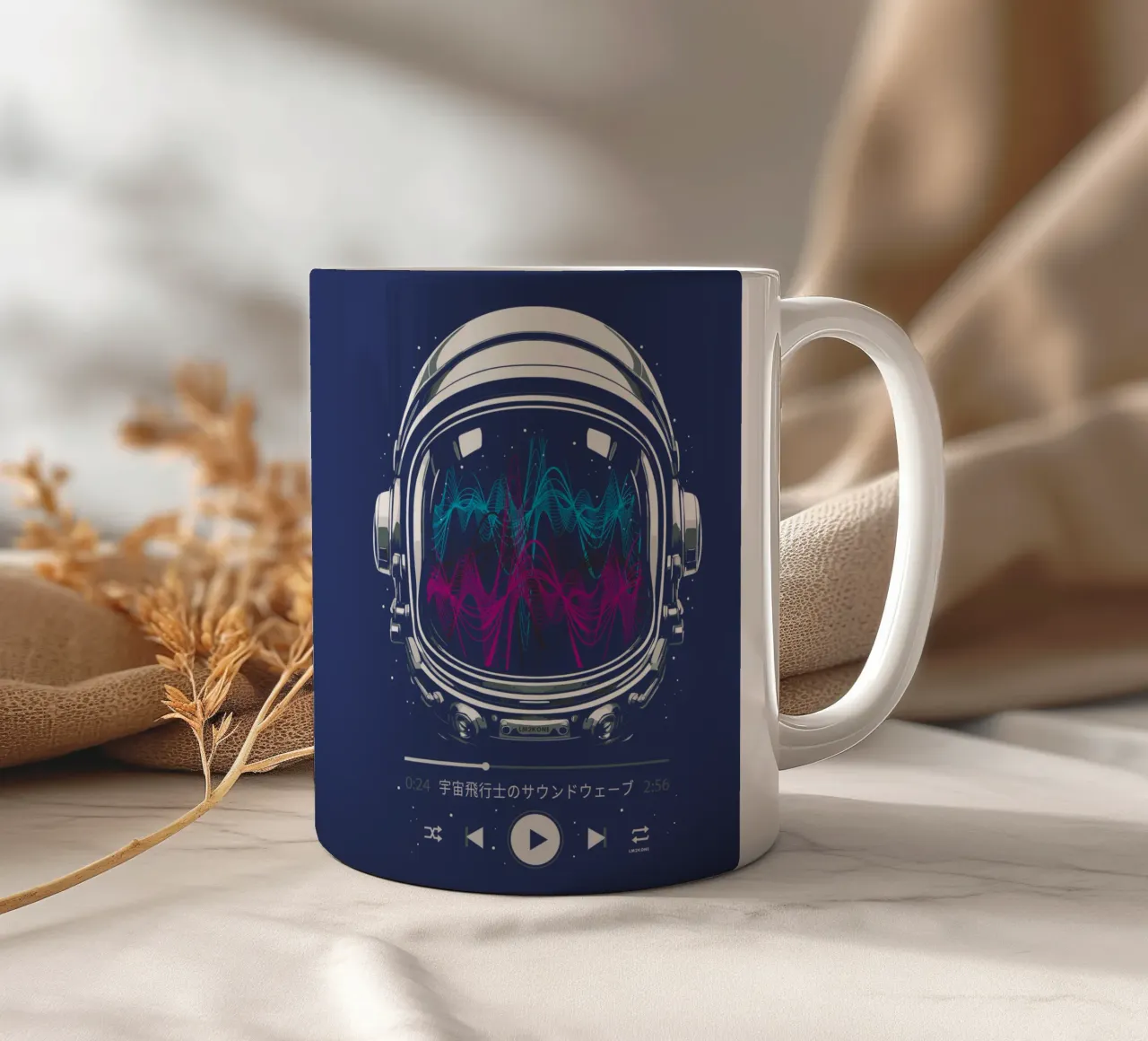 Colonna sonora Neon - Astronauta tazza in ceramica da LM2KONE