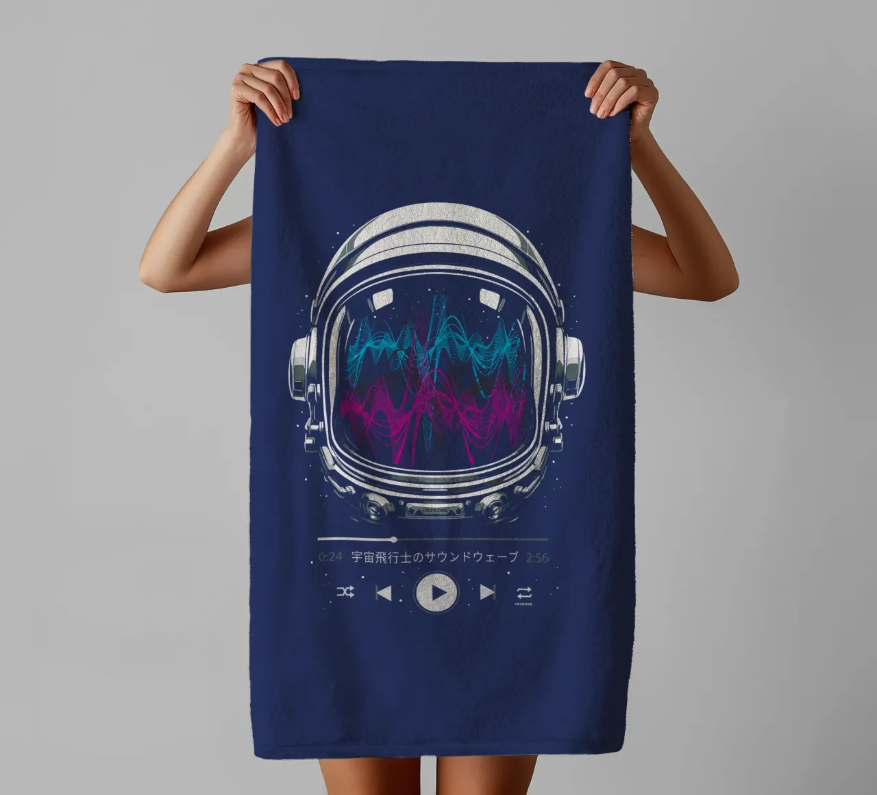Soundtrack Neon - Astronaut towel by LM2KONE