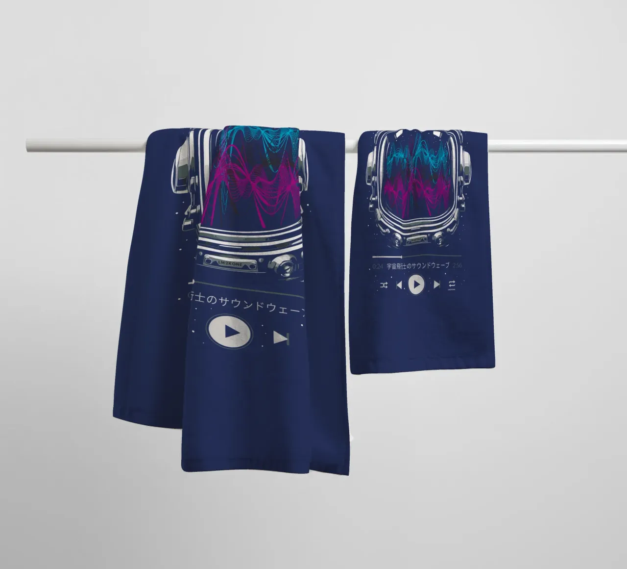 Soundtrack Neon - Astronaut towel by LM2KONE