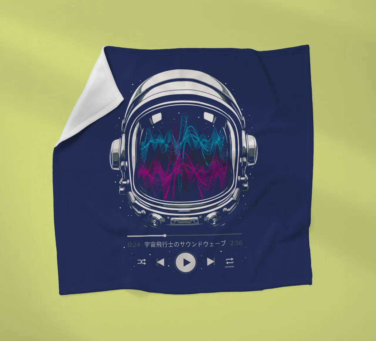 Tonspur Neon - Astronaut Fleecedecke von LM2KONE