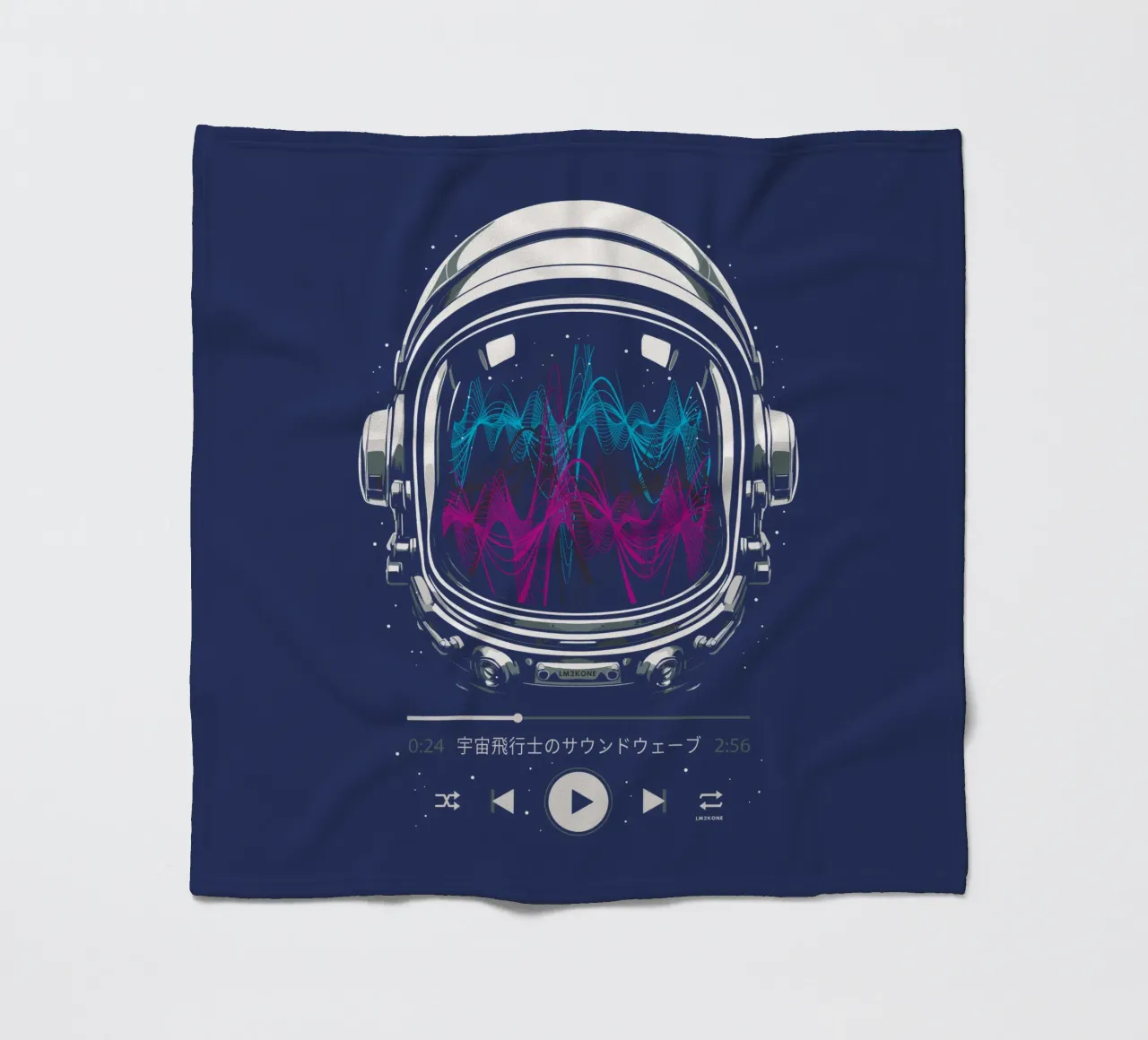 Tonspur Neon - Astronaut Fleecedecke von LM2KONE