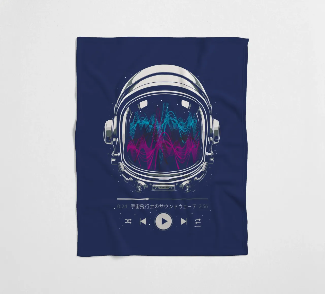 Tonspur Neon - Astronaut Fleecedecke von LM2KONE