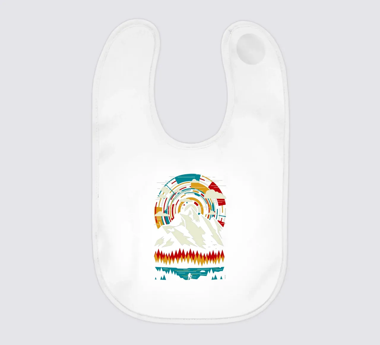 All'aperto Montagne futuristiche - Retro bavaglino da LM2KONE