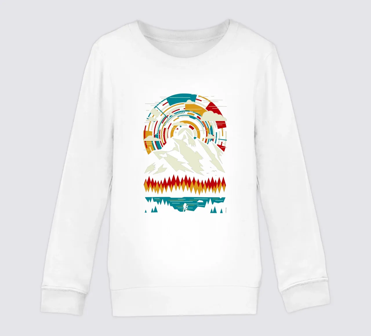 All'aperto Montagne futuristiche - Retro felpa bambino da LM2KONE
