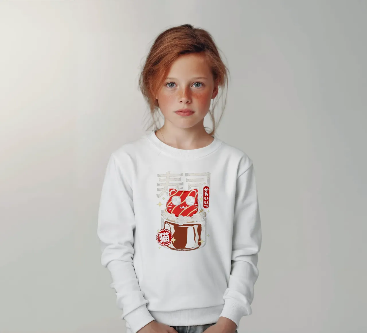 Gatto Neko Sushi felpa bambino da LM2KONE