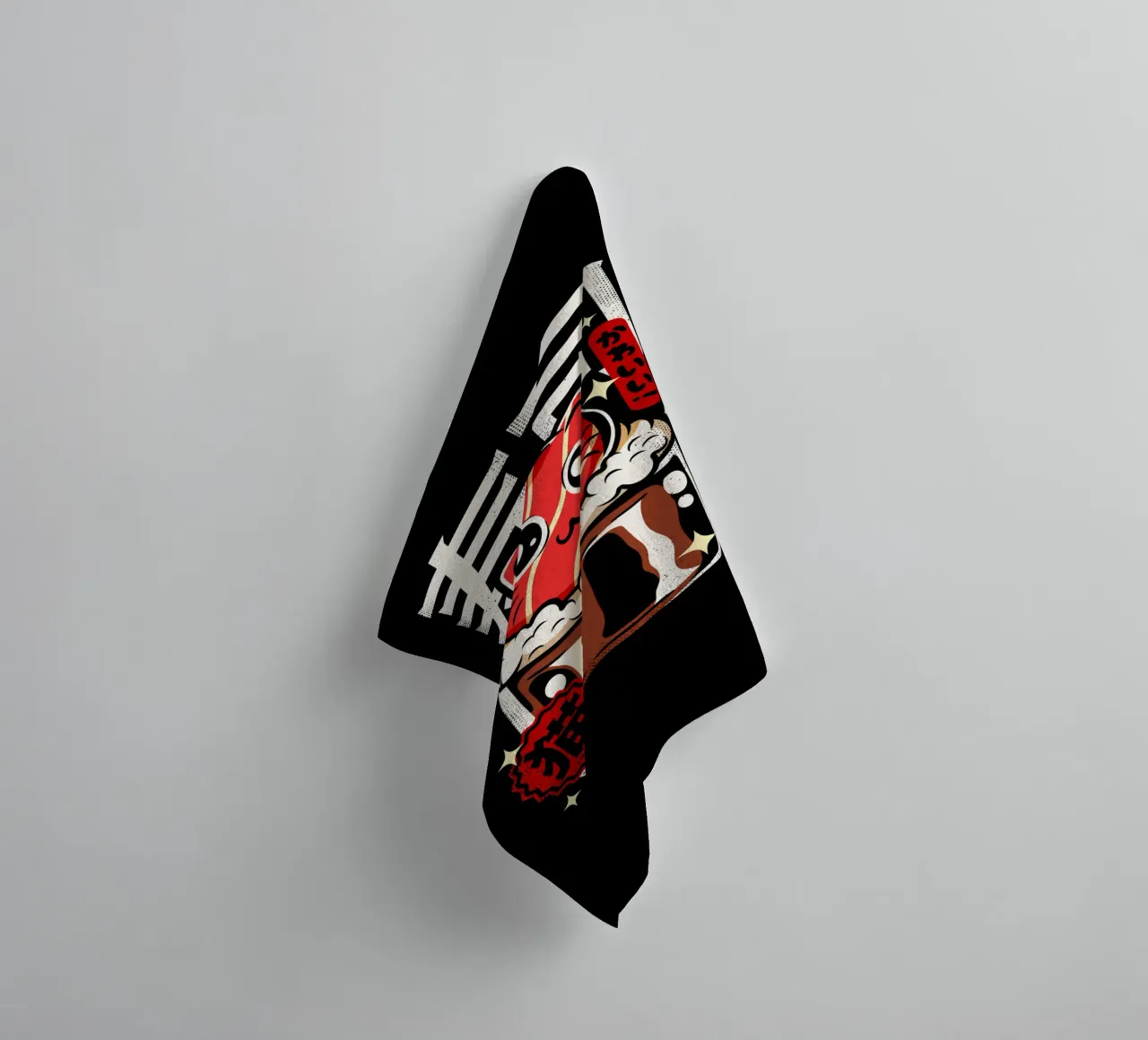 Neko Sushi Cat towel by LM2KONE