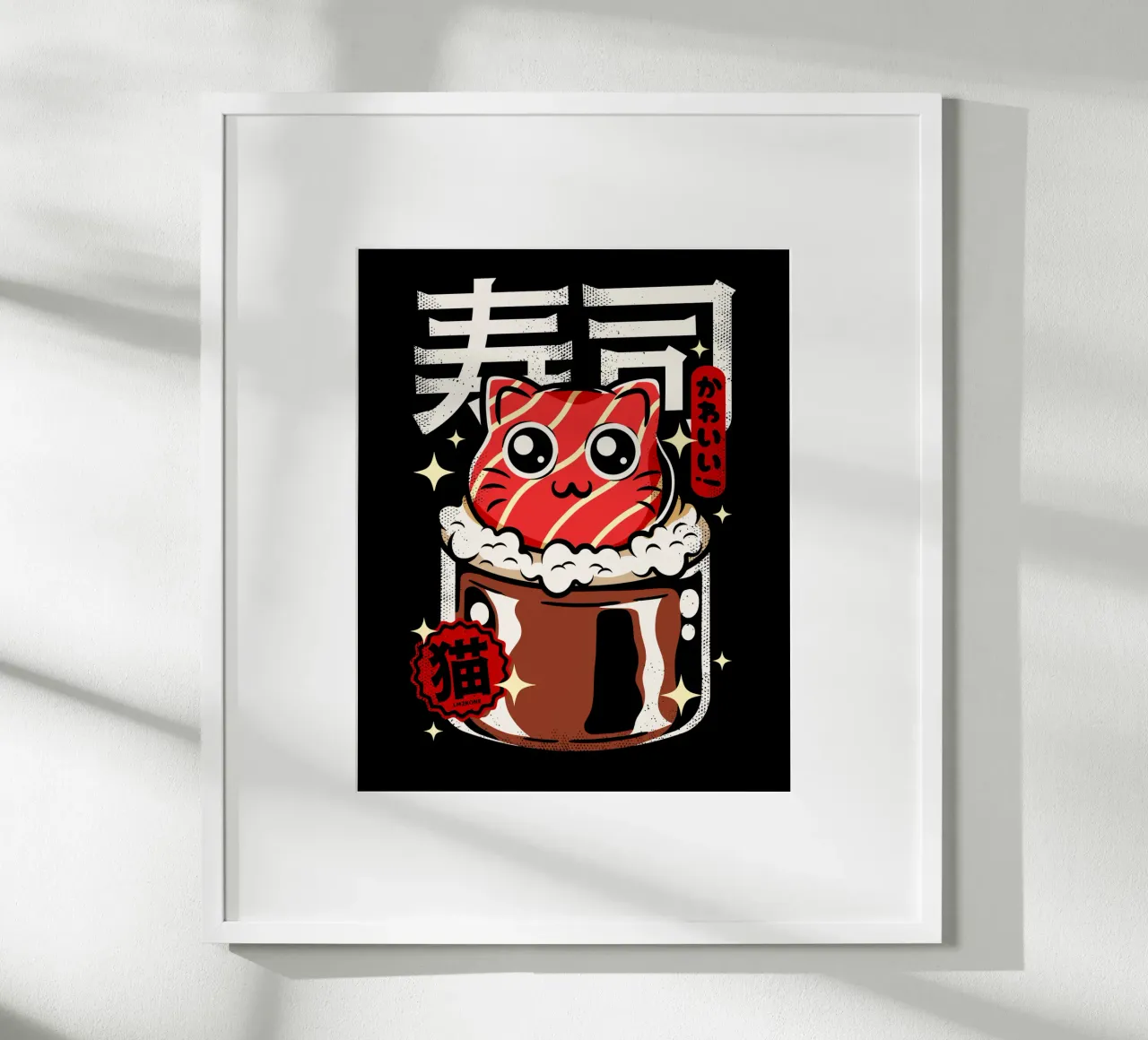 Gatto Neko Sushi carta hahnemühle da LM2KONE
