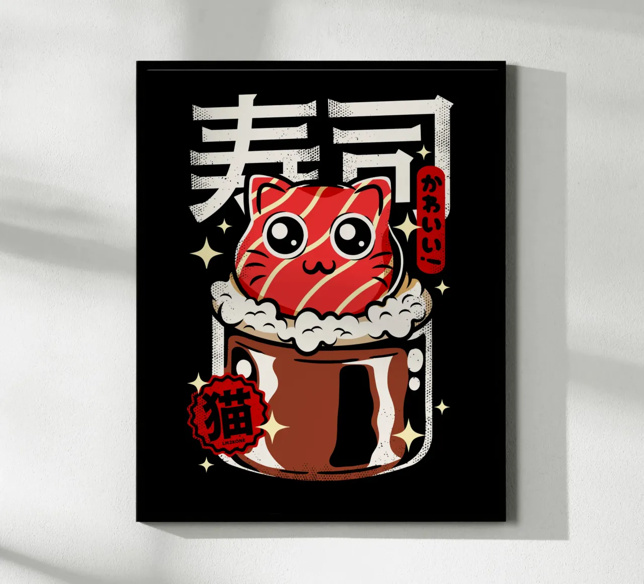 Gatto Neko Sushi carta hahnemühle da LM2KONE