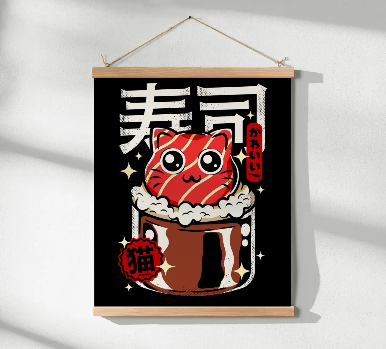 Gatto Neko Sushi carta hahnemühle da LM2KONE