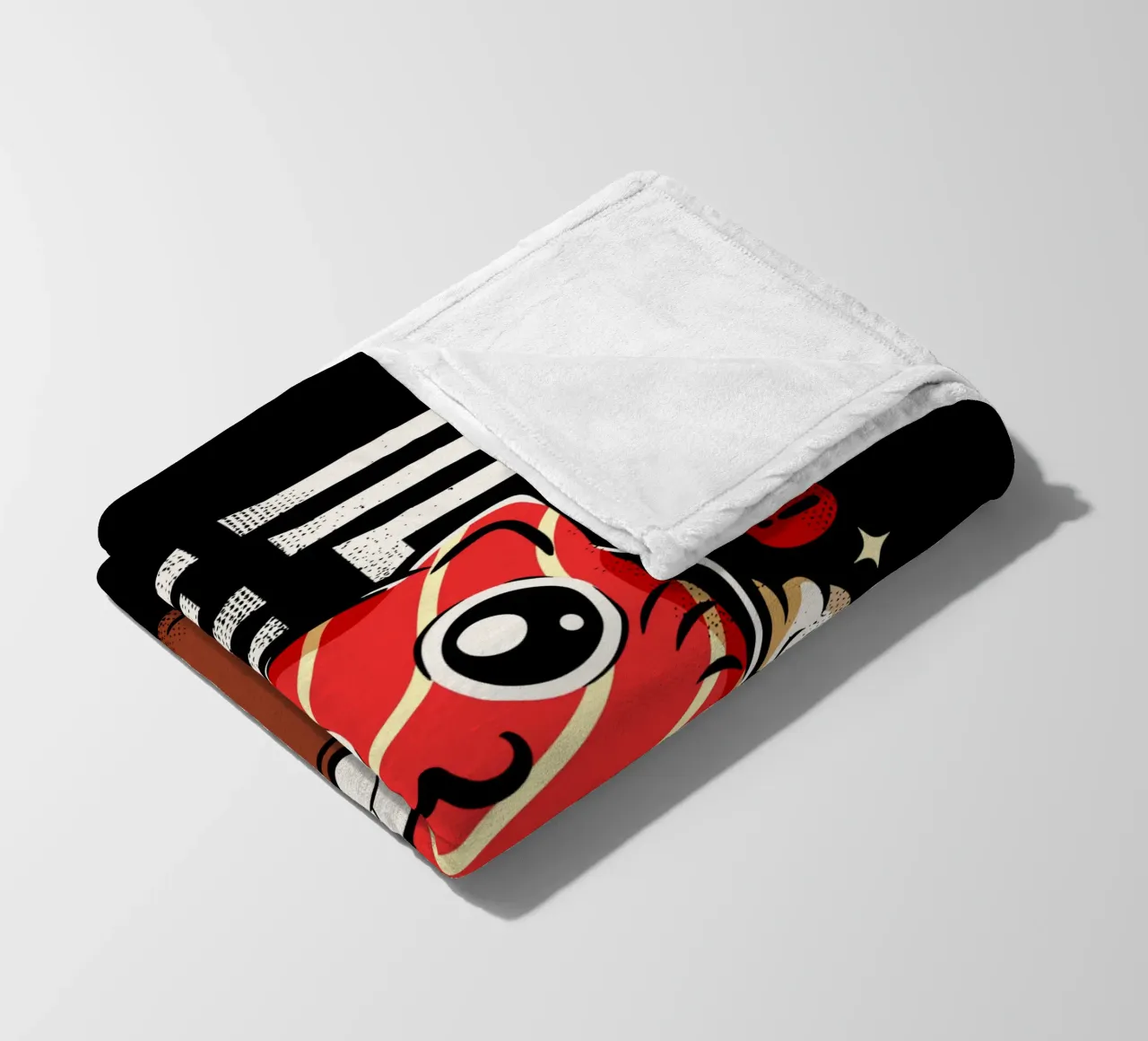 Gatto Neko Sushi coperta in pile da LM2KONE