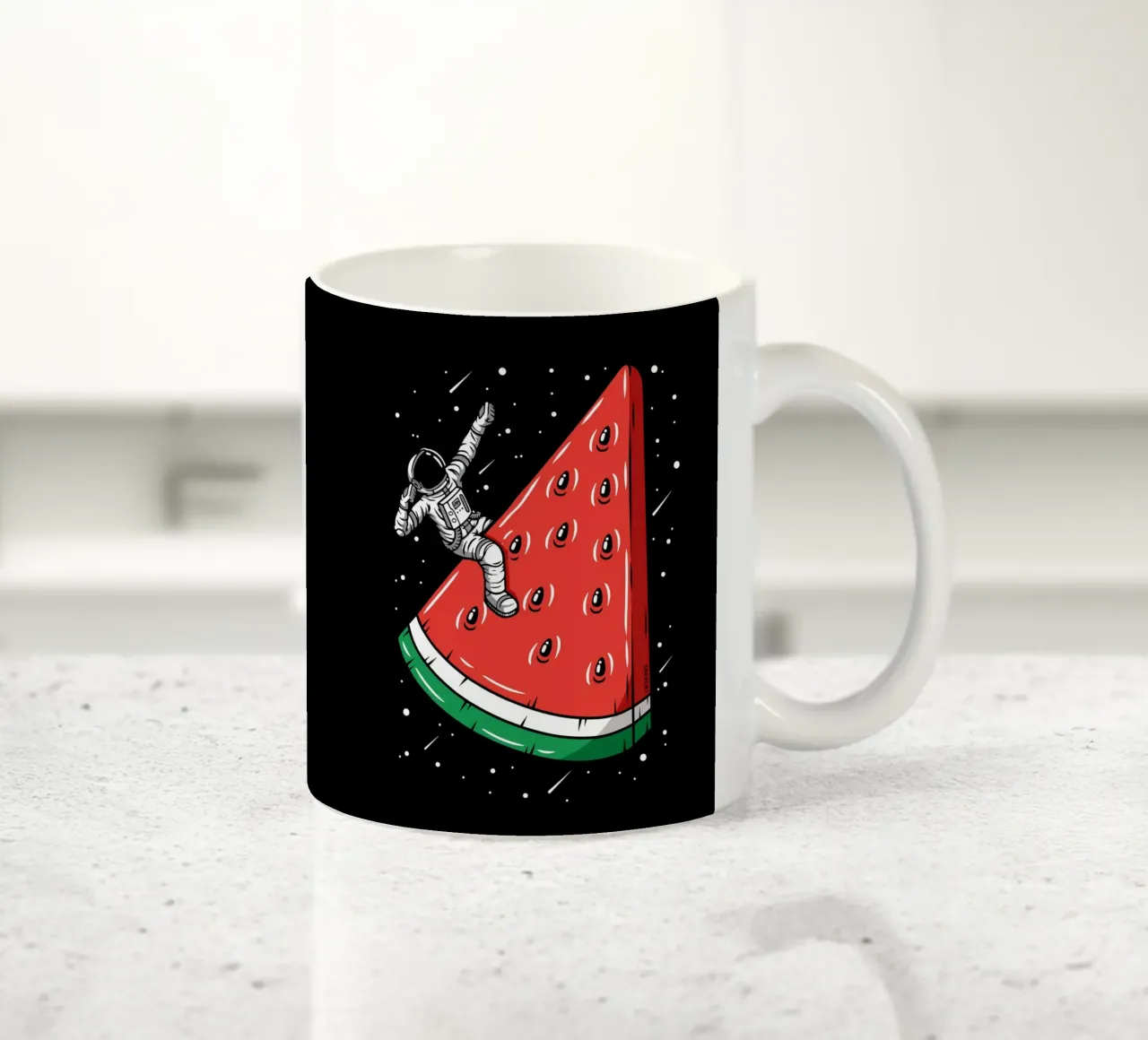 Astronauta dell'anguria tazza in ceramica da LM2KONE