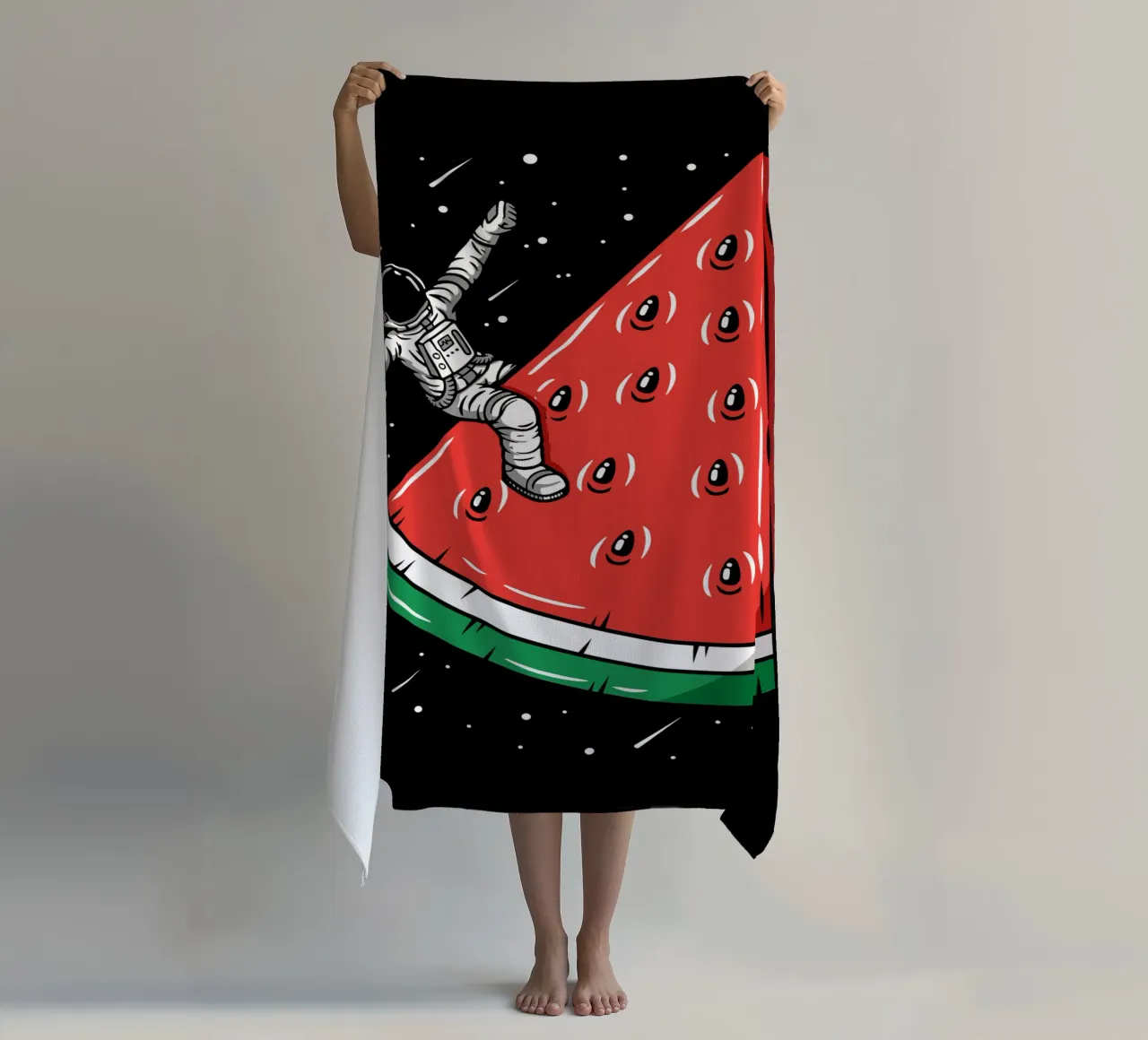 Astronauta dell'anguria telo mare da LM2KONE