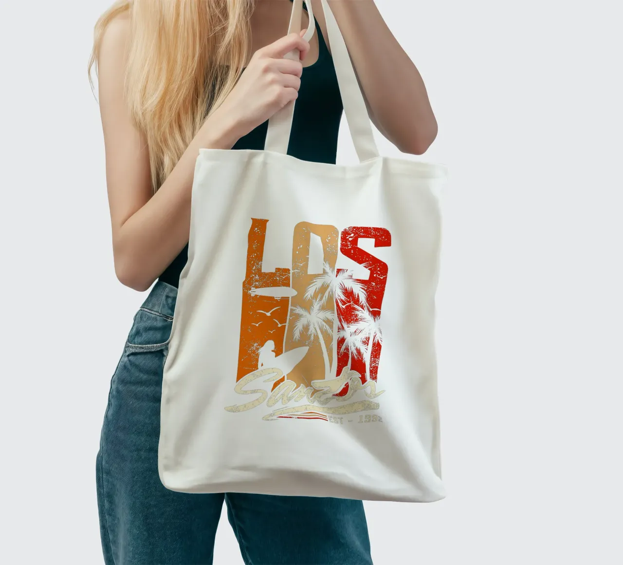 Retro Los Santos borsa in juta da LM2KONE