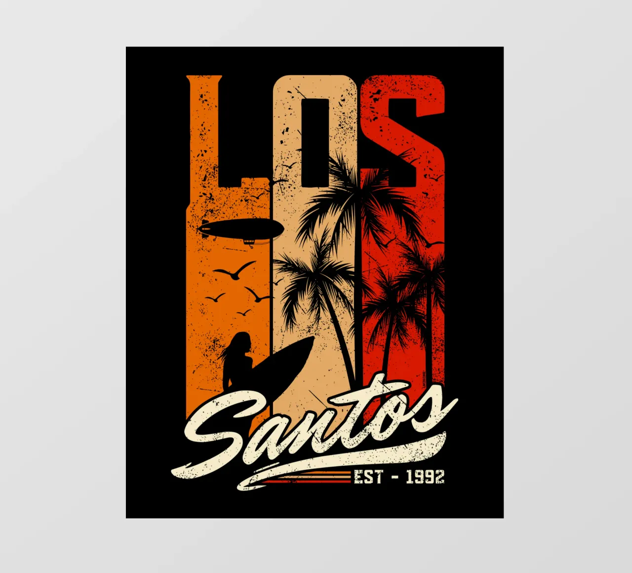 Retro Los Santos pellicola backlit da LM2KONE