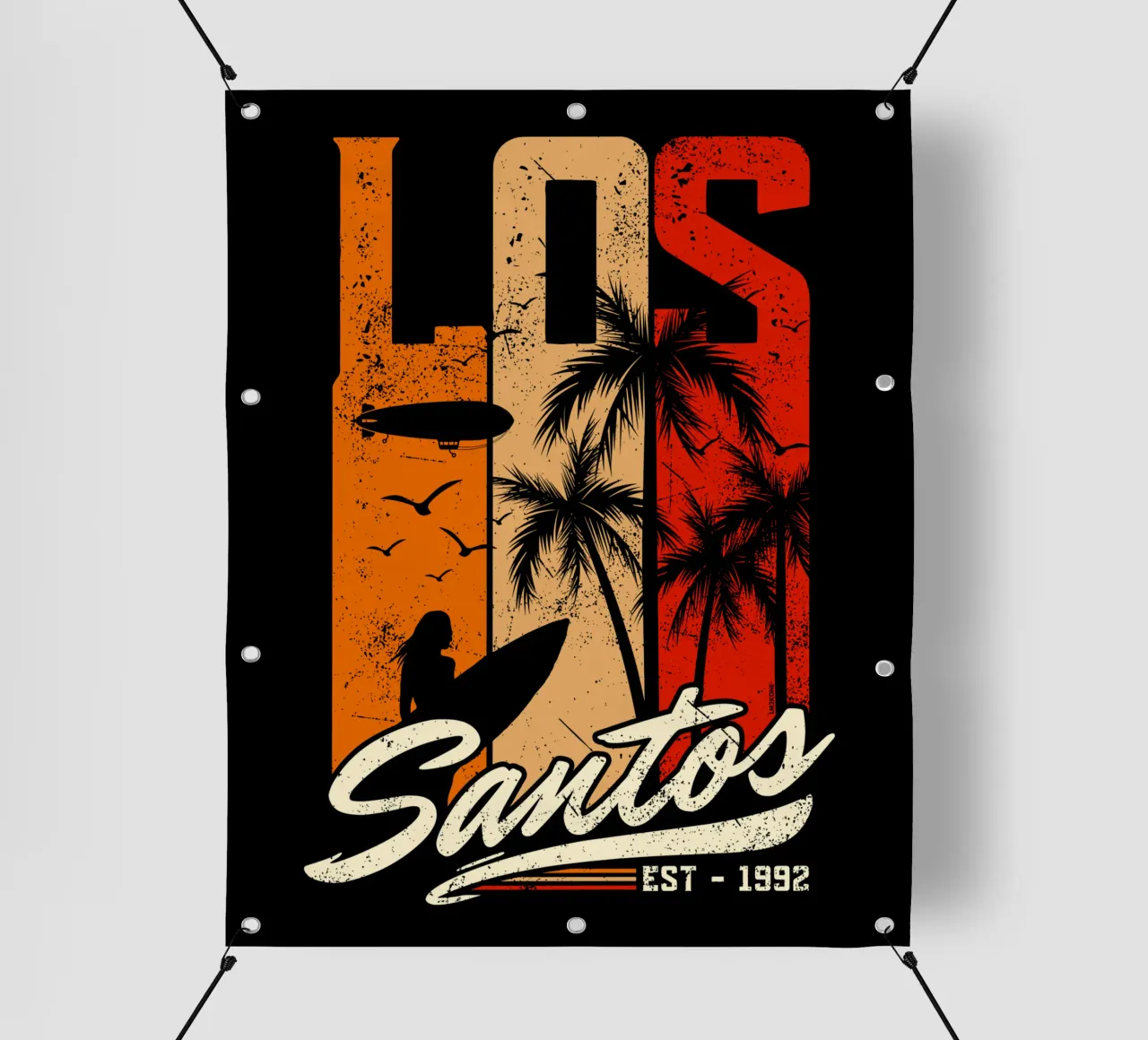 Retro Los Santos telo in pvc da LM2KONE