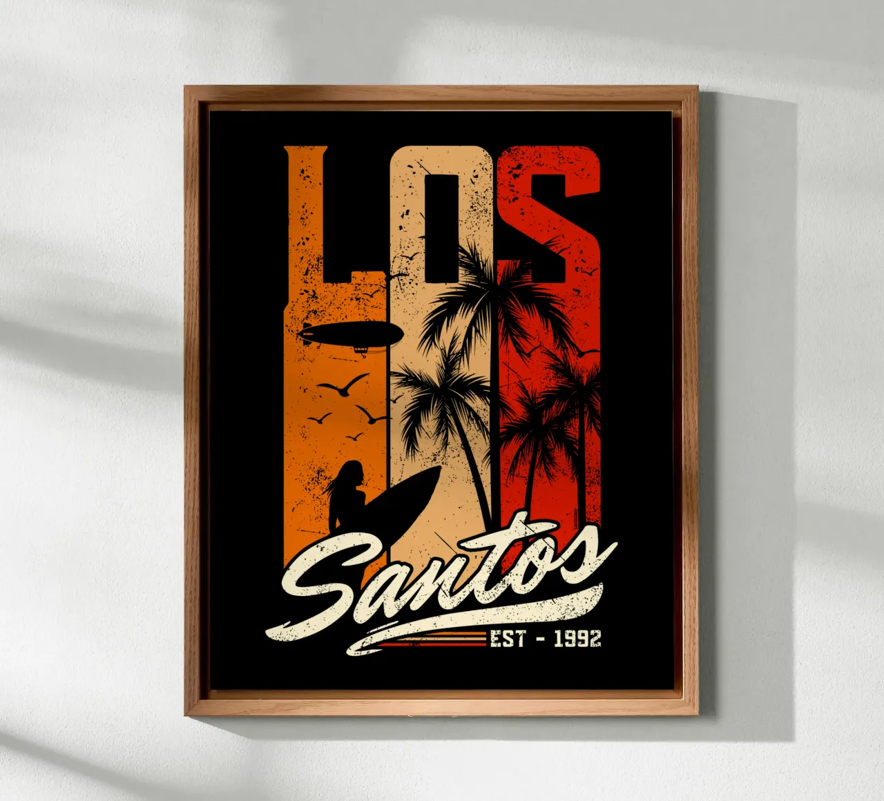 Retro Los Santos alluminio dibond da LM2KONE