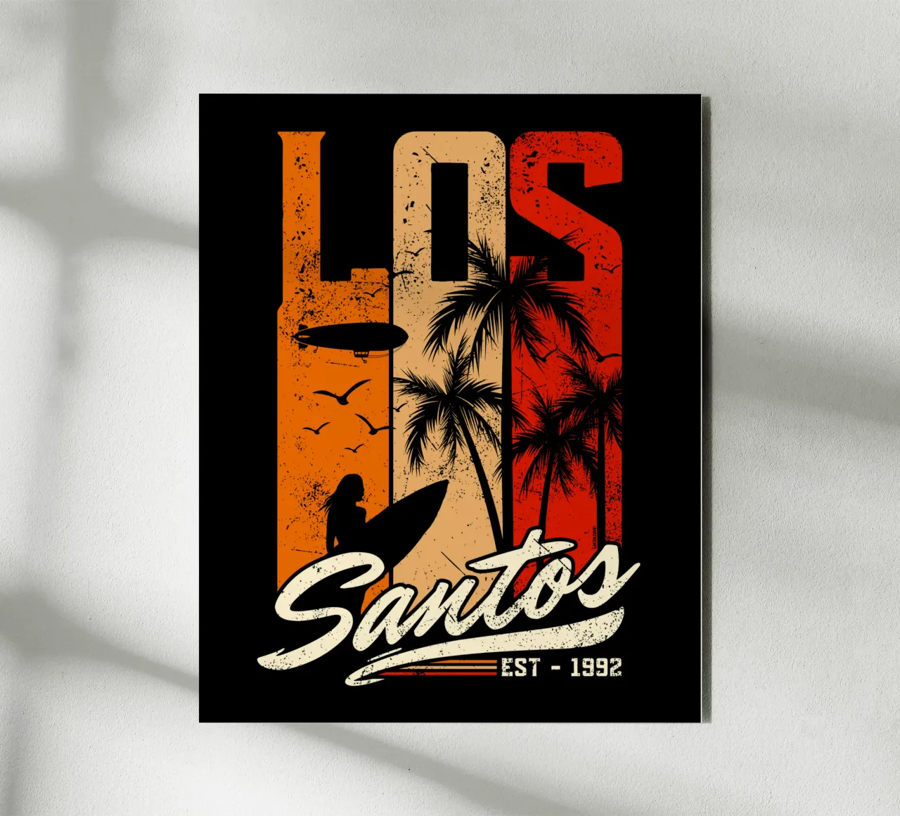 Retro Los Santos alluminio dibond da LM2KONE