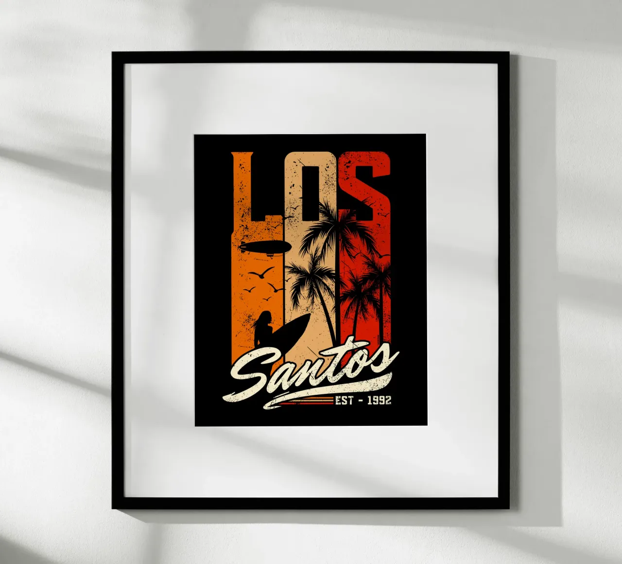 Retro Los Santos carta hahnemühle da LM2KONE