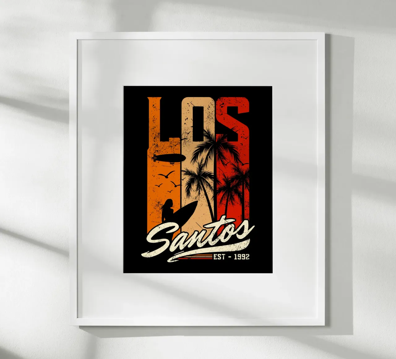 Retro Los Santos carta hahnemühle da LM2KONE