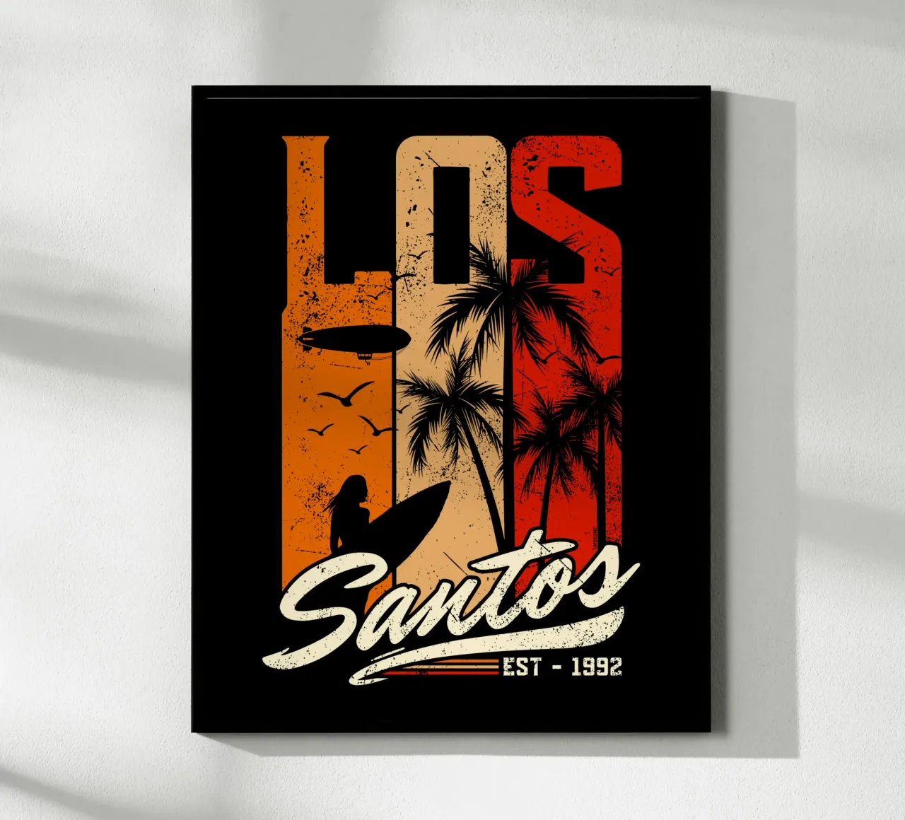 Retro Los Santos carta hahnemühle da LM2KONE