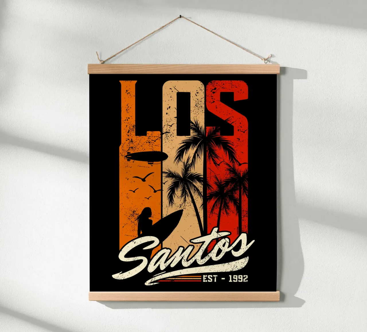 Retro Los Santos carta hahnemühle da LM2KONE