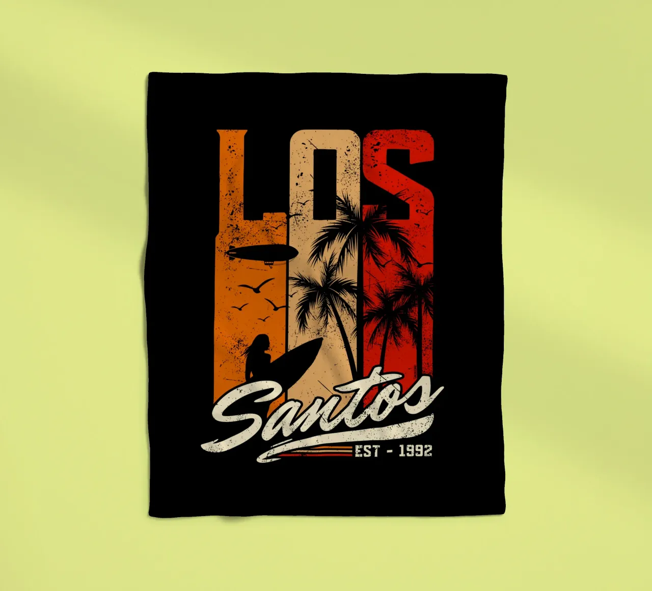 Retro Los Santos coperta in pile da LM2KONE
