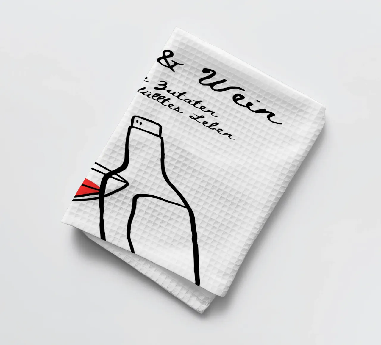 Liebe & Wein canovaccio da cucina da DigiWunderwerk