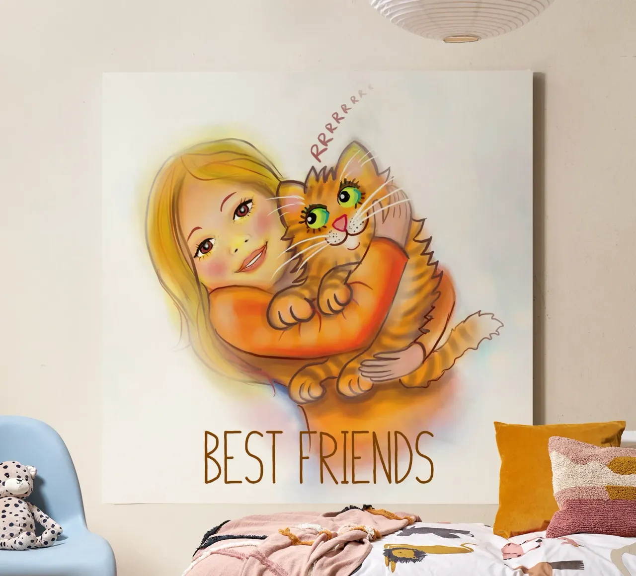 I migliori amici tela con Cornice a cassetta da Happy 😃 Art 🎨 by Christine Schnoell