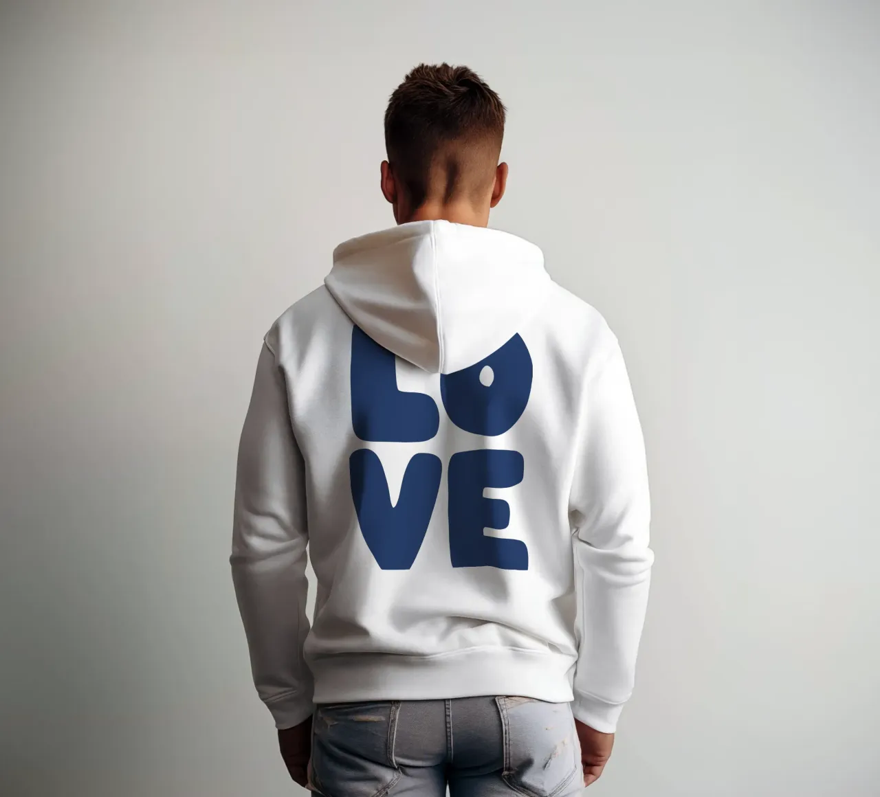 Love felpa con cappuccio da we line studio - art