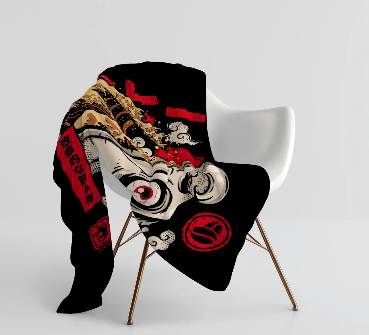 Il caffè del grande teschio coperta in pile da LM2KONE