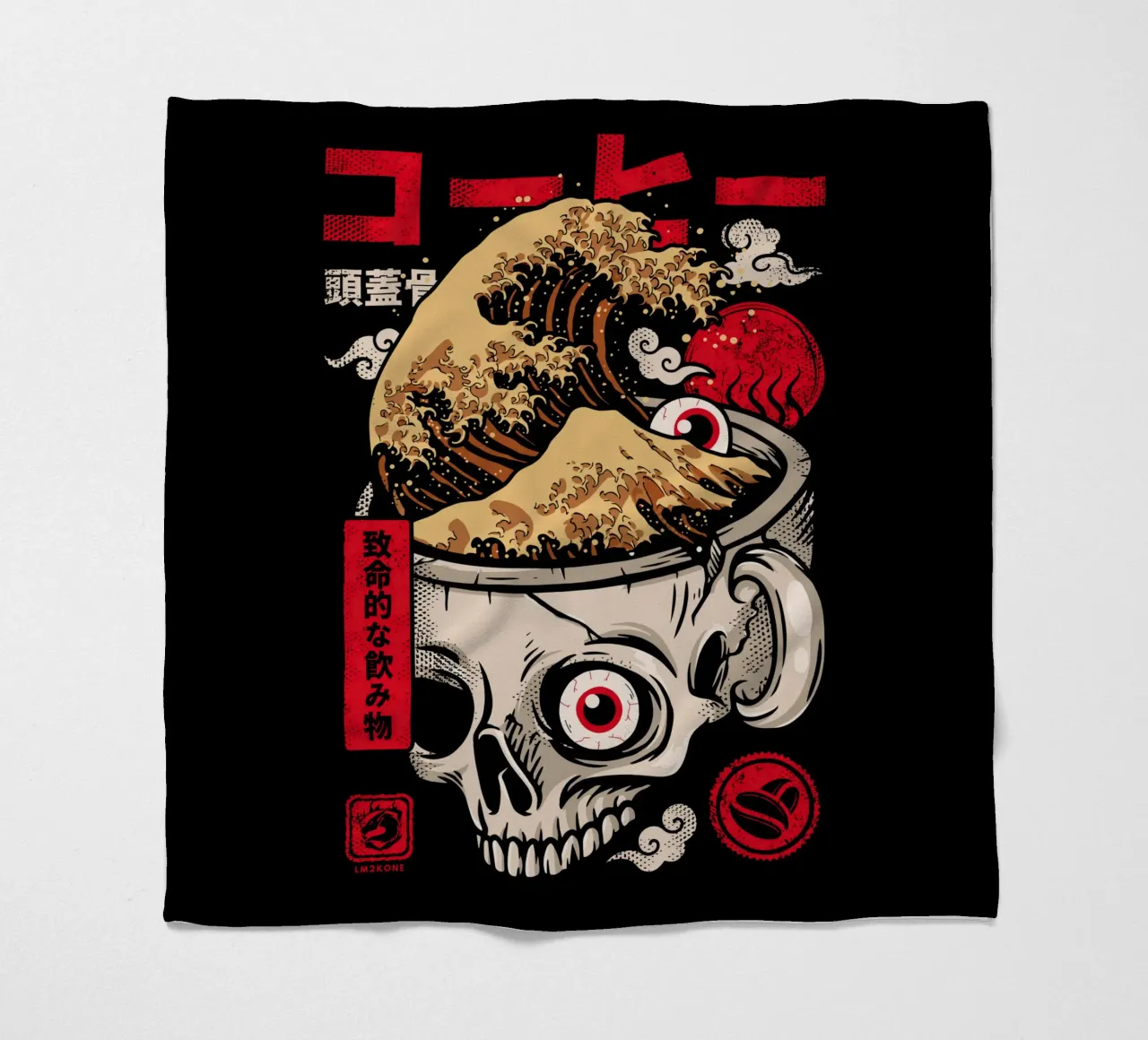 Il caffè del grande teschio coperta in pile da LM2KONE