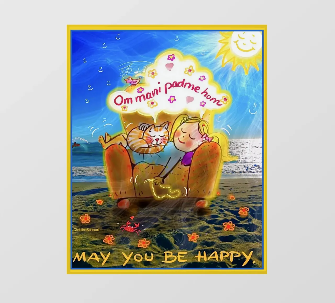 May you be happy pellicola backlit da Happy 😃 Art 🎨 by Christine Schnoell
