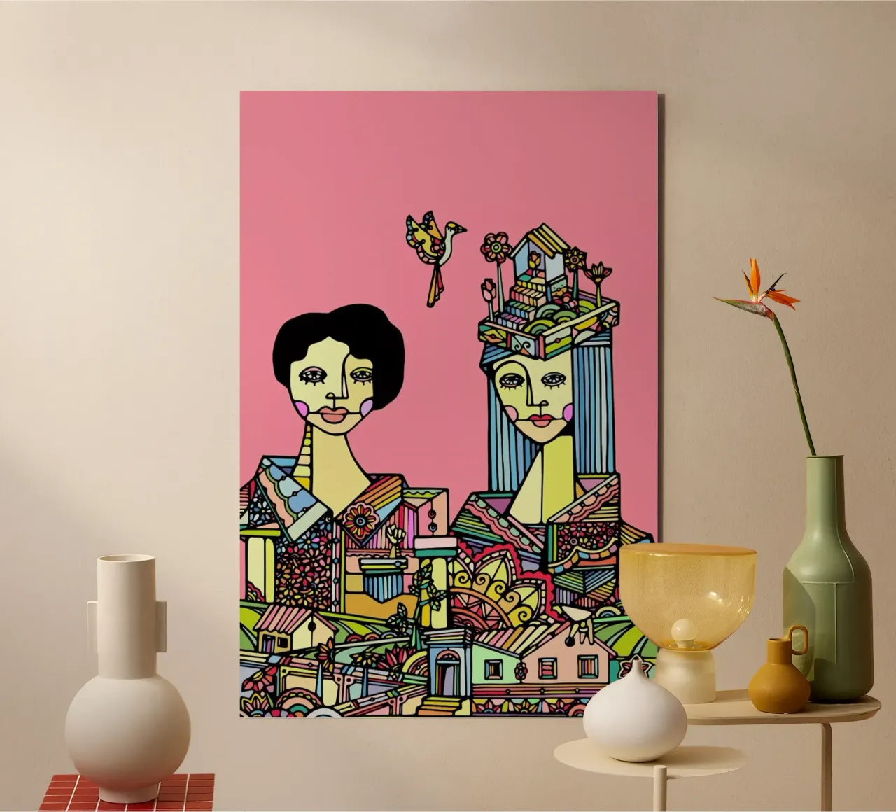 Portrait of a Couple alluminio dibond da Ninhol