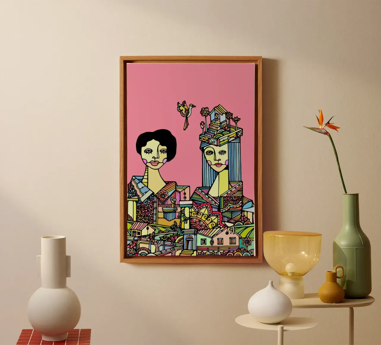 Portrait of a Couple canvas by Ninhol