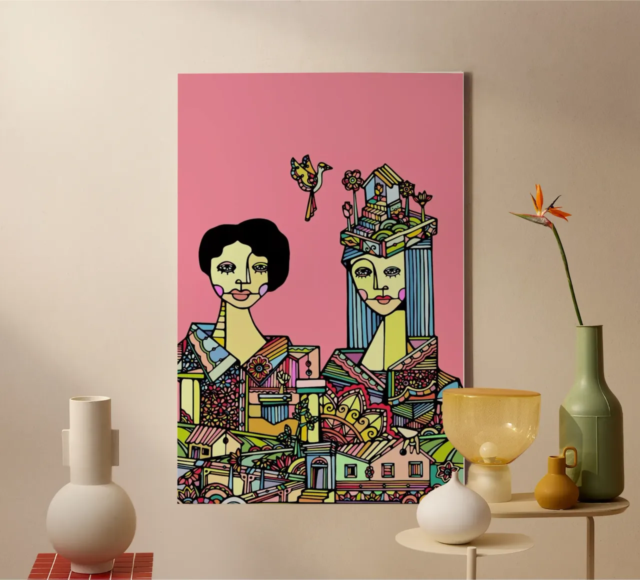 Portrait of a Couple canvas by Ninhol
