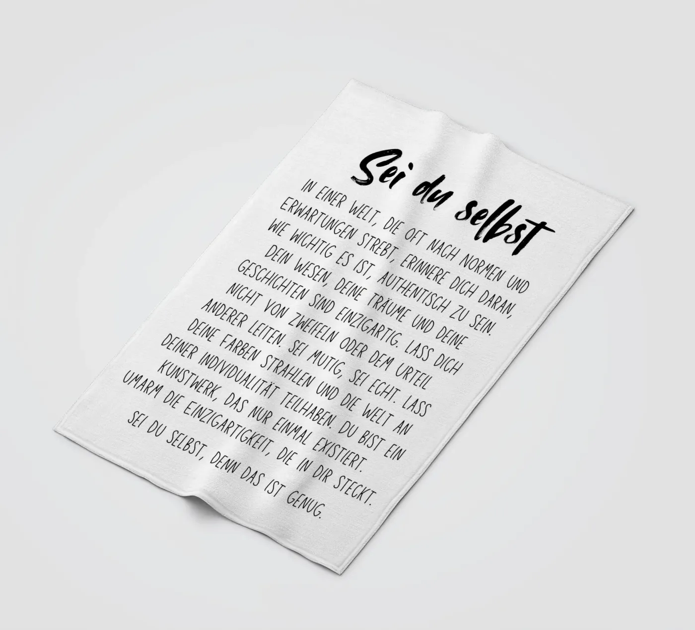 Sei du selbst Fleecedecke von DigiWunderwerk