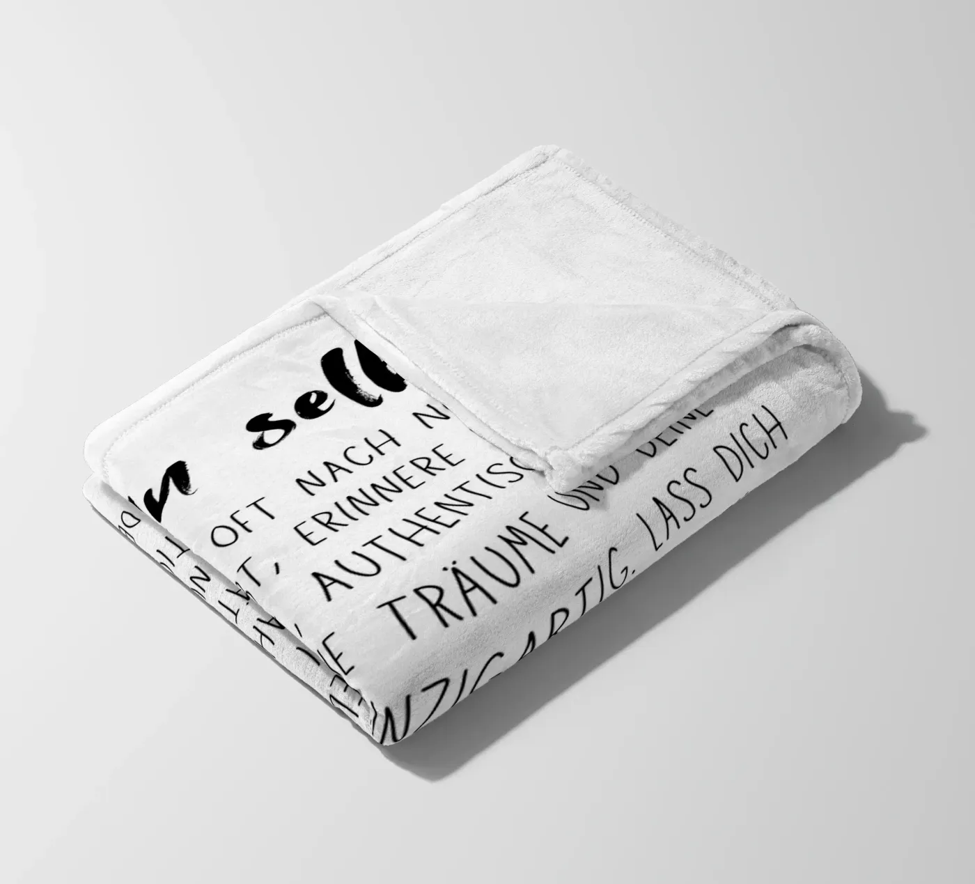 Sei du selbst Fleecedecke von DigiWunderwerk