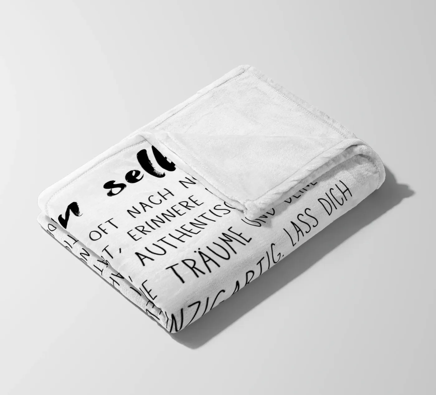 Sei du selbst Fleecedecke von DigiWunderwerk