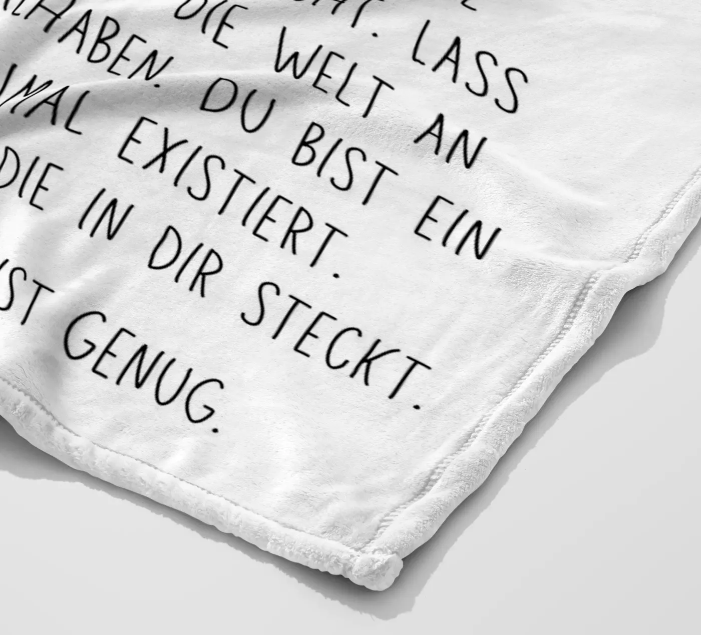 Sei du selbst Fleecedecke von DigiWunderwerk