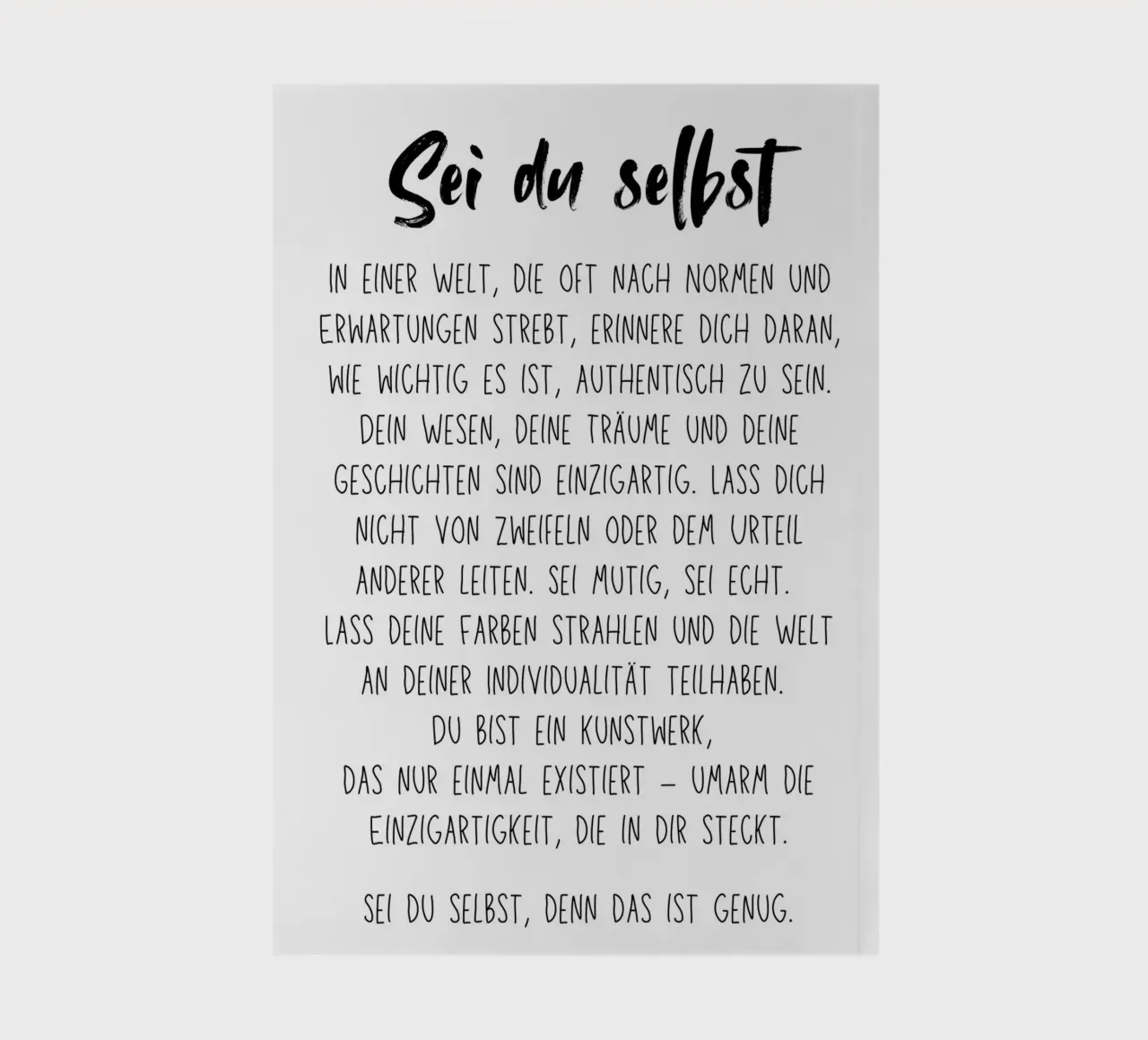 Sei du selbst notebook by DigiWunderwerk