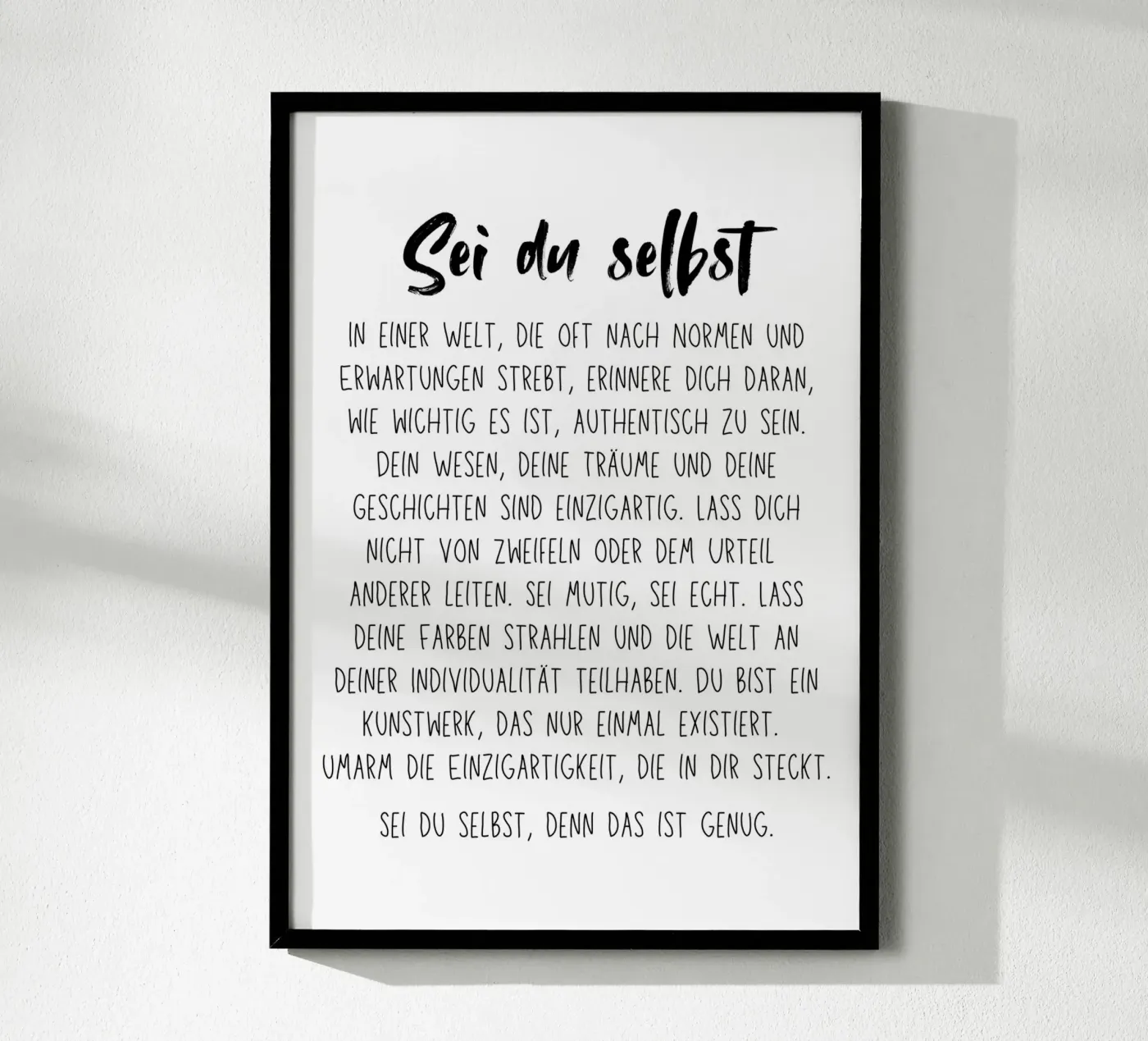 Sei du selbst poster da DigiWunderwerk