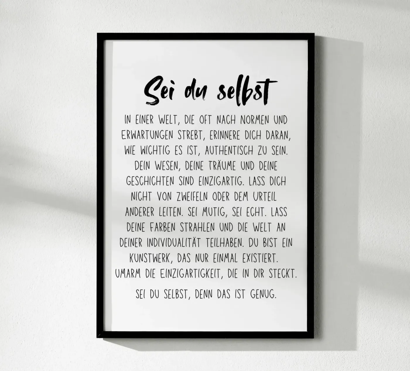 Sei du selbst poster da DigiWunderwerk