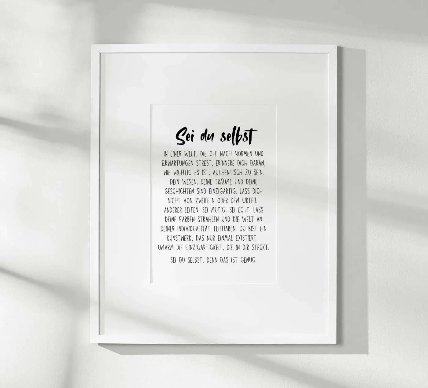 Sei du selbst poster da DigiWunderwerk