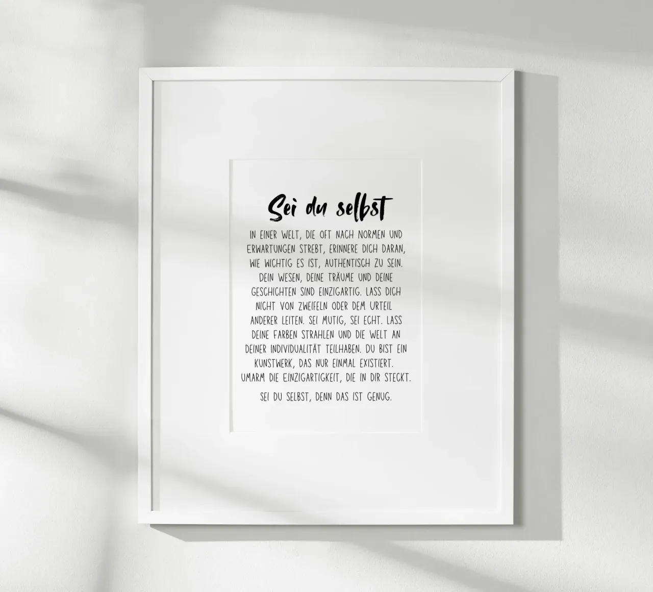 Sei du selbst poster da DigiWunderwerk