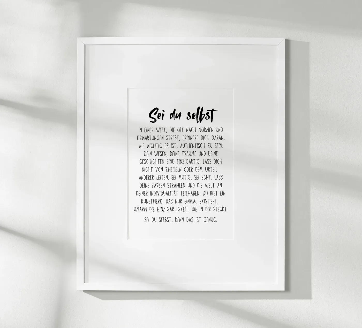 Sei du selbst poster da DigiWunderwerk