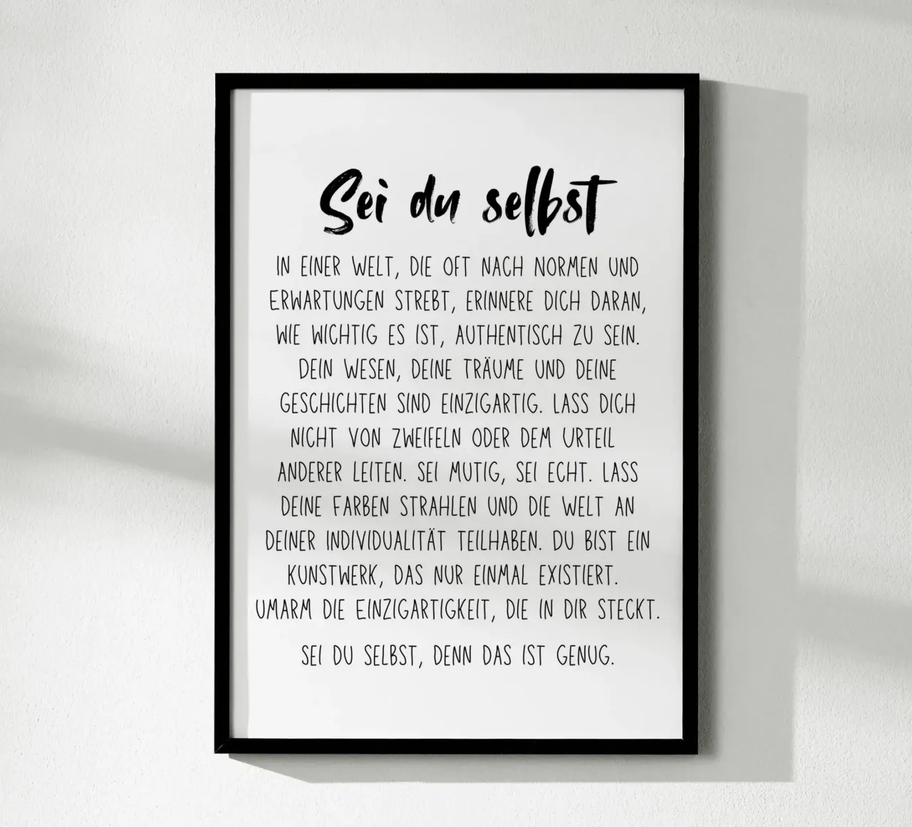 Sei du selbst poster da DigiWunderwerk