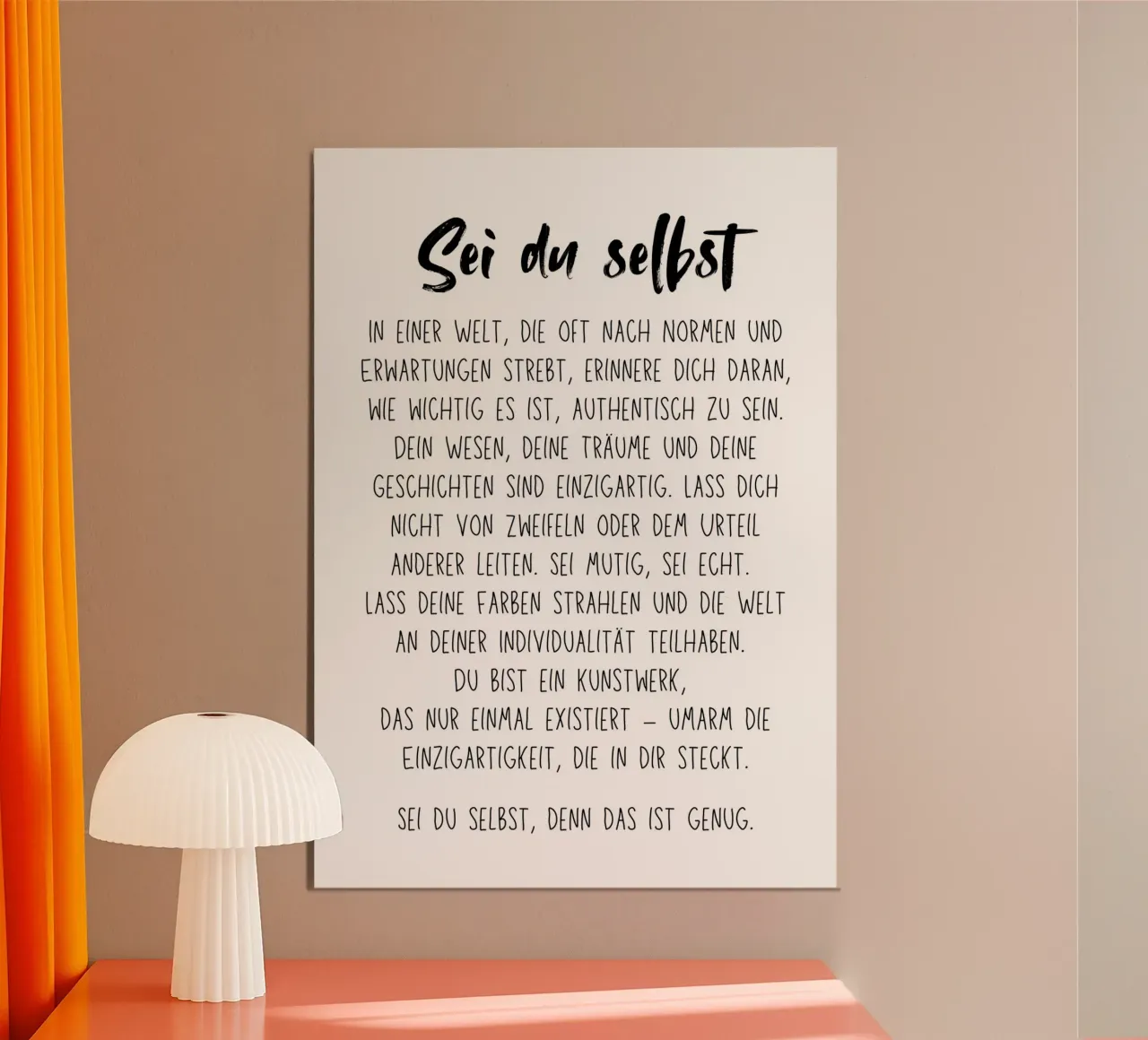 Sei du selbst carta hahnemühle da DigiWunderwerk