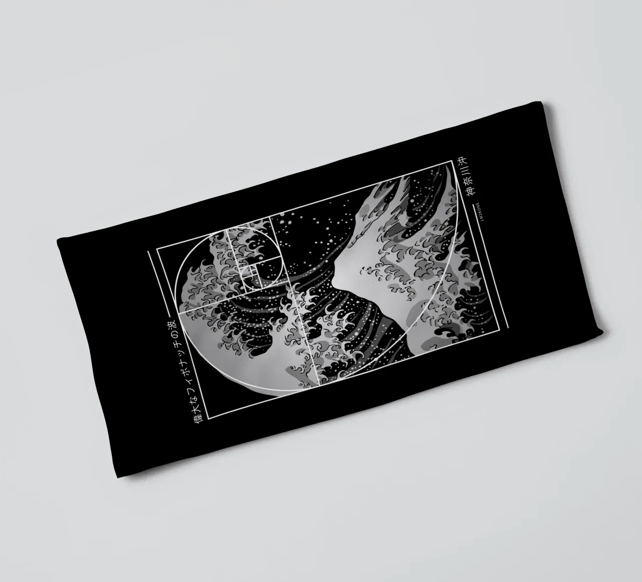 The Great Wave of Fibonacci Spiral - Modern towel by LM2Kone