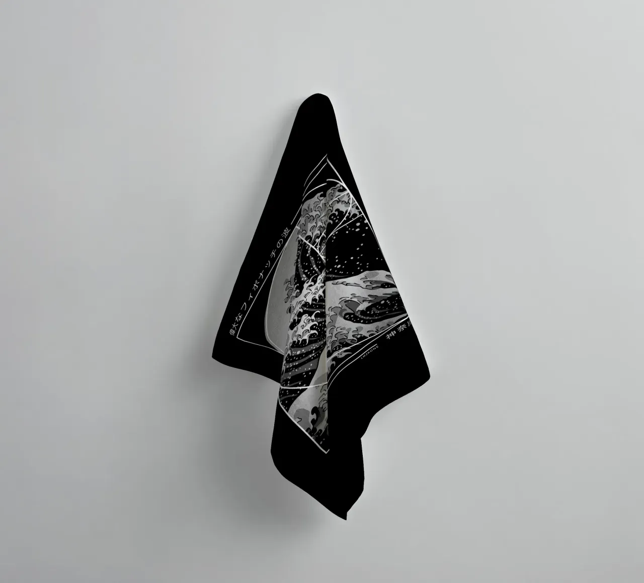 The Great Wave of Fibonacci Spiral - Modern towel by LM2Kone